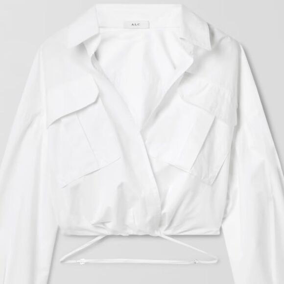 NWT A.L.C. white madison top in white size 2 - Picture 4 of 7